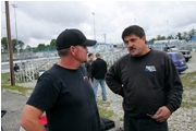 Caption this photo: Larry Larson and Jeff Lutz Share a Word on Drag Week 2010